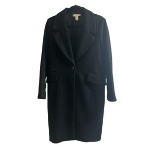 H&M Classic Black Wool Coat